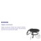 Merrick Lane Bunyan Fire Pit Outdoor Wood Burning Round Iron 22" Fire Pit For Patio, Backyard, Camping, Picnics With Spark Screen And Poker